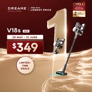 Dreame V18S Stick Vacuum | 230AW Suction, Blue-Green LED Dust Reveal, 90min Runtime, 5-Layer Filtrat