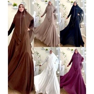 PROMO Asma by Yodizein Syar'i ? Gamis Set s putih hitam