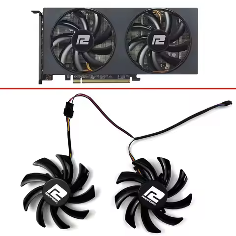 New 85mm Cooling Fan For Powercolor RX 6700 6650 6600 XT RX 5700 5600 XT V2 Fighter Graphics Cards c