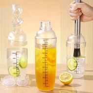 GIANIXI Cocktail Shaker Set 7in1 Cobbler Cup Bartender Tool - GX7 - Transparent