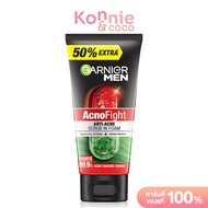 Garnier Men Acnofight Anti-Acne Scrub in Foam 150ml การ์นิเย่ โฟมล้างหน้าสำหรับผู้ชาย