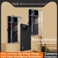 Imak for ASUS ROG Phone 9 Pro 5G Shockproof Casing ROG9 5G Clear Soft TPU Case Airbags Matte Black S