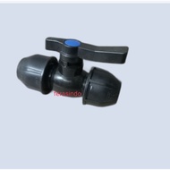 Ball Valve (Stop Kran) HDPE Pipe Compression Dia.90mm (3")