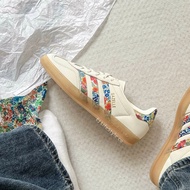 -EJ- ADIDAS GAZELLE x LIBERTY LONDON Cream Floral Beige Gold Label Embroidery JH7370