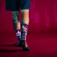 【台北系列】Shining City籃球滑板101潮流印花運動襪