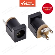 10pcs DC-012 DC Power Jack Socket Connector DC012 5.5*2.1mm 5.5X2.5MM Socket 180 Degree Vertical New