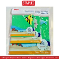 Joyko Origami Paper 25 Sheets Origami Paper/ 12x12 CM 15x15 CM/ 20x20 CM/ Art Folding Paper/