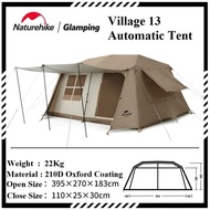 NATUREHIKE Village 13 Instant Up Automatic Tent Camping Glamping Outdoor Khemah Besar 6-8pax