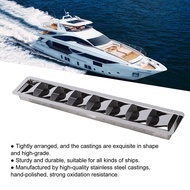 Oblong Stainless Steel 8 Slots Boat Louver Vent Grille Cover Marine Air Vent Grid Cover Boat Shutter
