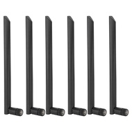 Myhome-sg 6Pcs Wifi Antenna Dual Band Wireless Female Thread Network Peripheral 8DB RPSMA AC 2.4G / 