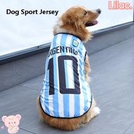 LILAC Dog Vest, Breathable Medium Dog Sport Jersey, Spring 4XL/5XL/6XL Large Stripe Basketball Clothing Apparel