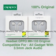 Original Headset oppo MH133 neo7 A3S A5S Neo9 A37 A71 A83 A57 F3 F5 F7