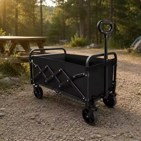 Folding Wagon Detachable Collapsible Wagon Wagon Camping Hand Wagon Lightweight Large Capacity for S