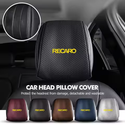 Car Pillowcase Supplies Headrest Pillow Rest Dustproof Cover For Recaro