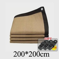 200x 400cm Summer Outdoor Shade Mesh Garden Shade Mesh Perforated Shade Fabric Thickened Heat Shield