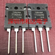 20pcs = 10pairs Original 10pcs TTA1943 + 10pcs TTC5200 C5200 A1943 TO-3PL Silicon PNP NPN High Power