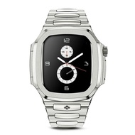 【Golden Concept】 Apple Watch 45mm 錶殼 銀色錶框 銀色不銹鋼錶帶 RO45-SL