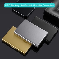 Slim Stainless Steel Card Holder for Easy Card Access.
