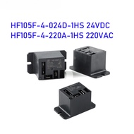 Original new HF105F-4-024D-1HS 24VDC HF105F-4-220A-1HS 220VAC Relays HF105F Hight power A group of n