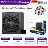 SilverStone ATTIS 650R 650W 80 Plus Bronze Non-Modular ATX Power Supply SST-AT650R-BF