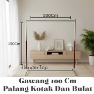 GANTUNGAN Clothes Hanger 100CM Goal/ Round and Square Cross 100CM Clothes Hanger Stand