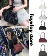 Korean Niche Ason Leather Mini Motorcycle Bag - Shoulder & Armpit Style | Large Capacity for Women