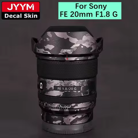 Lens Sticker For Sony FE 20mm F1.8 G Decal Skin Vinyl Wrap Film Protector Coat FE20 FE20mm 20 1.8 F/