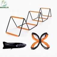 SHANLIN Soccer Speed Ladder, Instant Set-up Foldable Agile Ladder, Flexibility Orange Carbon Steel M