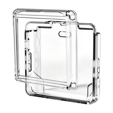 Transparent Soft Sleeve for Anbernic RG Rotate Protective Cases with Anti-Drop Bumper for Foldable G