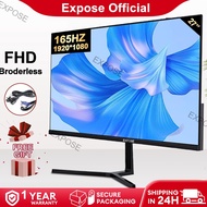 Expose Monitor 24 Inch PC Gaming monitor 27 inch curved 75hz IPS White monitor 19 inch monitor 144Hz