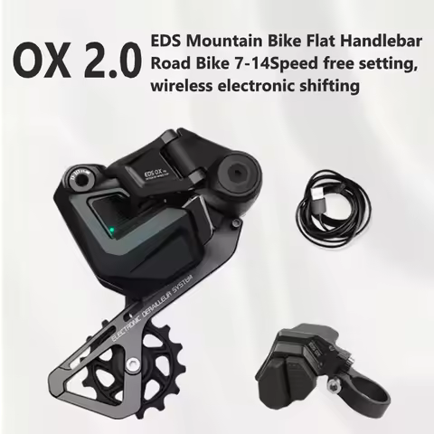 WHEELTOP EDS OX Mountain 1.0/2.0 groupset MTB Wireless Electronic Transmission,7-14s Speed adjustmen