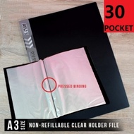 A3 Clear Holder File/ Refillable Clear Holder File / Non-Refillable Clear Holder / Clear Holder Refi