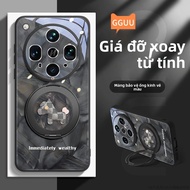 Ốp lưng kính GGUU cho Oppo Find X8s Plus có chân đế xoay và sạc từ tính