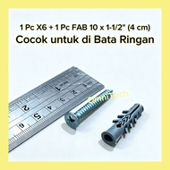 Viser X6 + FAB Moon Lion Tapping Screw 10 x 1-1/2" Length 4 cm 10x1-1/2" on Light Bricks