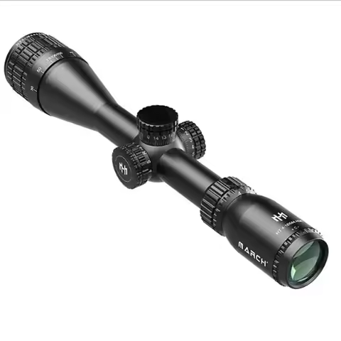 March HT 4-16x44 Hunting Tactical Riflescope Red Green Illuminated Optical Airsoft Sight with 11mm/2