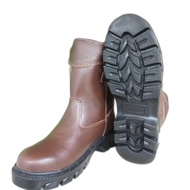 Sepatu safety boots SKN kulit asli original Ujung besi Model Kings