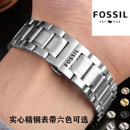 Fossil Fosil Watch Strap Steel Band Solid Stainless Steel Watch Chain Men Women Strap 14 18 20 22mm