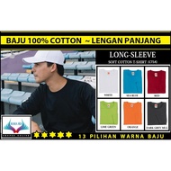 Long-Sleeve COTTON T-shirt Lengan Panjang ~ OREN SPORT CT54