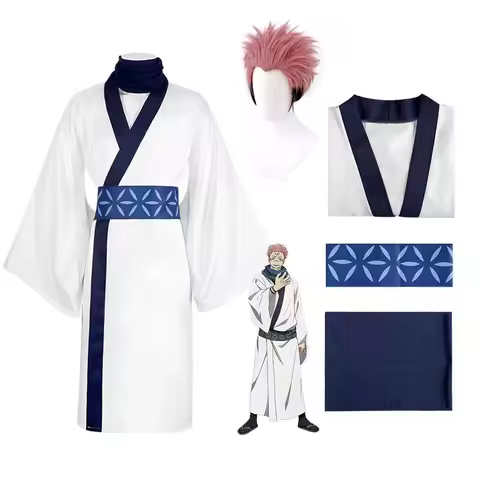 Ryomen Sukuna Cosplay Costume Adult Outfits Japan Sukuna Kimono Hanfu for Halloween Carnival Anime C