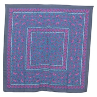 愛馬仕 Carre 140 絲巾 “TABRIZ” 羊絨紫色 Auth 134916M