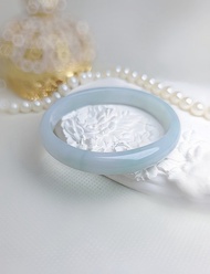 招財•仙氣•圓滿|蒂芬妮baby藍翡飄花|緬甸A貨翡翠貴妃手鐲