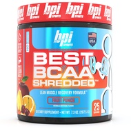BPI Sports Best BCAA Shredded - Caffeine-Free Thermogenic Recovery Formula - BCAA Powder - Lean Musc