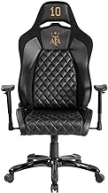 Official AFA Gaming Chair, Ergonomic, Computer Desk Chair, Adjustable, Reclining, Gamer Chair, Premium Synthetic Leather,Argentina, Messi, Soccer, Football, Black - Champions of The World