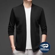 Men's Plain Knit Cardigan Casual Cardigan