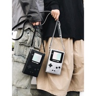 beg lelaki sling bag man Niche Trendy Game Console Box Bag Unisex Unique Funny Design Small Square B