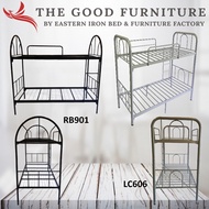 Metal Bed Single Size Bedframe Double deck Frame Bunk Dormitory budget ** Fast Delivery **