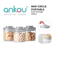 ANKOU Air Tight Food Container - Mini Circle Portable (250ML)