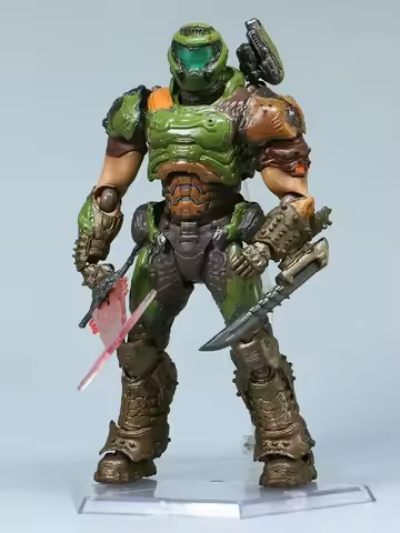 16cm Anime Figma Sp-140 Doom Eternal Doom Slayer Figures Destroy Warrior Eternal Destroy Warrior Act