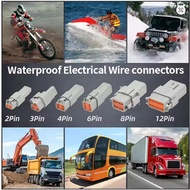 Waterproof Plug DT06-2S DT04-2P For Car Motor Body + Female With Wires