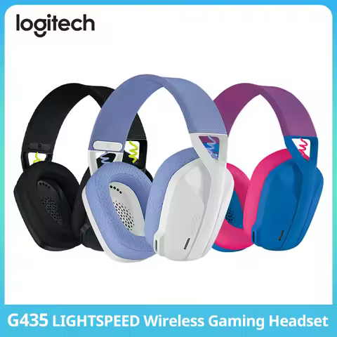 Logitech G435 Lightspeed Wireless Bluetooth Gaming Headset Lightweight Headphones